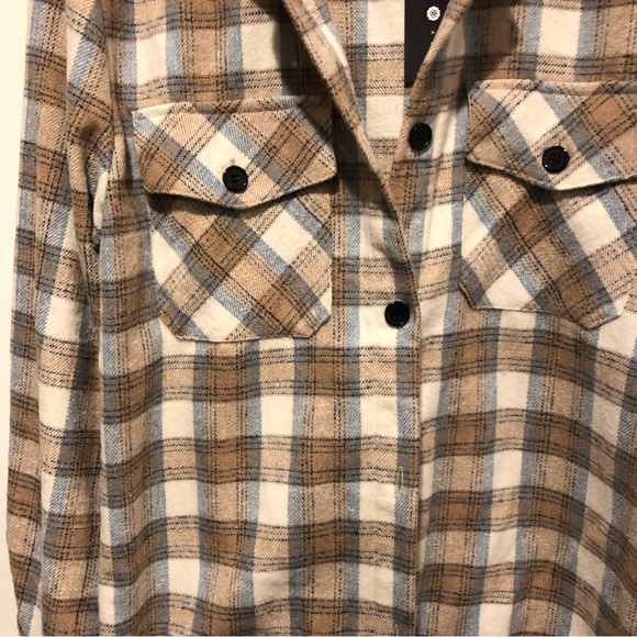 Daisy Street Plaid Shirt - Picture 3 of 6